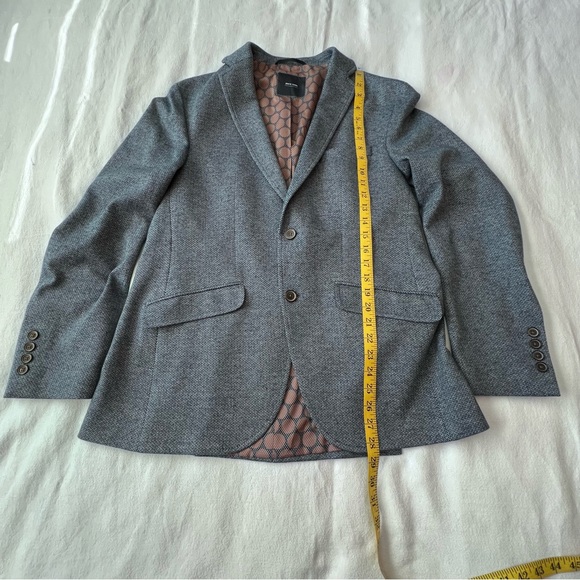 Pierre Cardin Men’s Lightweight Semi Fitted Sport Coat Blazer Jacket Blue Sz 50 - Picture 5 of 12